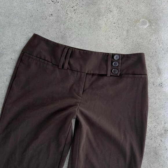 Vintage brown low rise flared pants - Picture 3 of 6